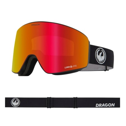 Dragon PXV Nouveau Black LL Red Ion Snow Goggles